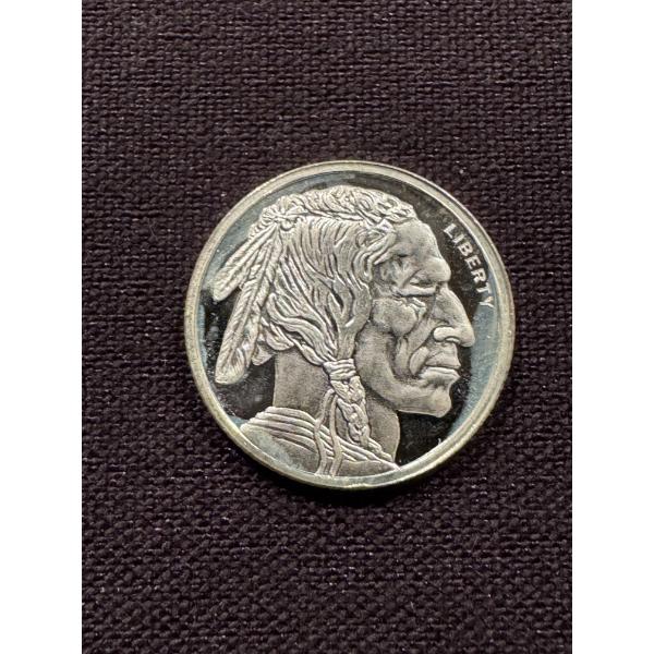 1/10 Ounce .999 Buffalo Indian Pure Fine Silver Coin -Mint Condition