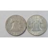 Image 2 : United States 1951 & 1963-D 90% Silver Franklin Half Dollars - Face Value: $1.00