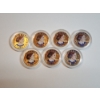 Image 1 : x7 Colorized 1999 Susan B. Anthony Dollars in Capsules FV: $7.00