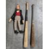 Image 1 : Vintage Wood Baseball Bats And Dr. Dolittle Doll