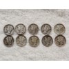 Image 1 :  Assorted Years & Mint Marks Mercury Head 90% Silver Dimes - AFV $1
