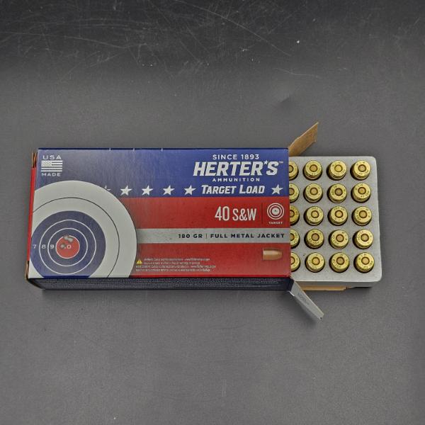 Box Of (50) Herter's Target Load 40 S&W Ammunition