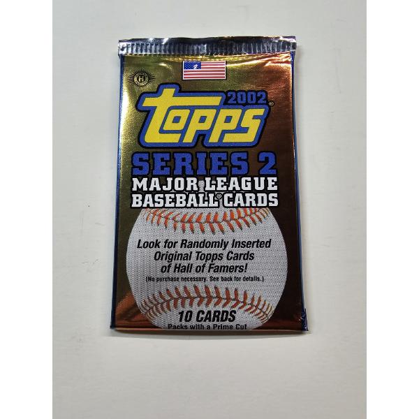 UNOPENED Topps 2002 Series 2 Major League Baseball Cards Pack (10 Cards)