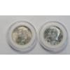 Image 1 : (2) 90% Silver 1964 Kennedy Half Dollars In Coin Capsules
