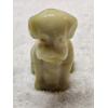 Image 1 : Degenhart Vintage Glass Dog Figurine - Ivory Slag
