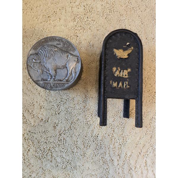 *Pick Up At Mantua Home-No Shipping Available* Collectable Rare Vintage US Mailbox And Metal Coin St
