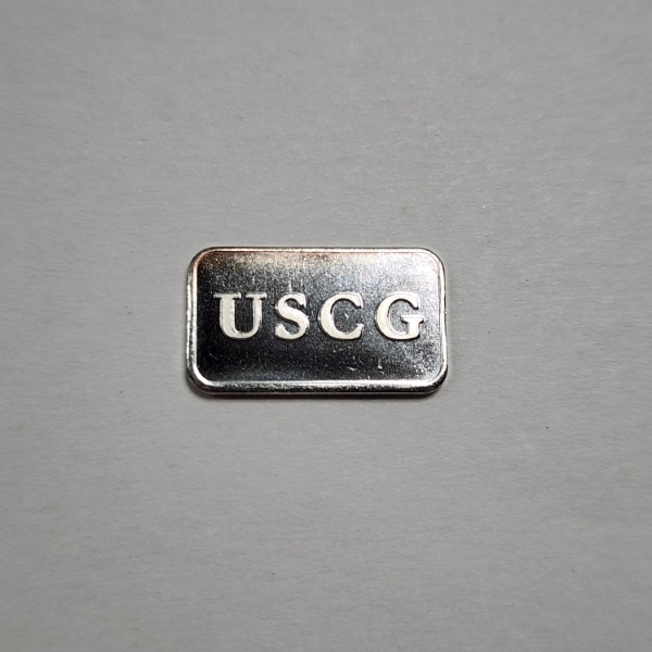 Extremely Rare USCG Silver 1 Gram .999 Fine Pure Silver Troy Oz Bar - Low Production Bar