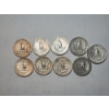 Image 2 : Lot of 9 Assorted Years Silver Washington Quarters FV: $2.25