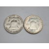Image 2 : Two Silver Franklin Half Dollars: 1951 & 1950 - 90% Silver U.S. Coins