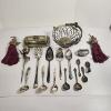 Image 1 : Vintage Silver Plated Tableware Serving Utensils Lot - 3.2lbs