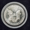 Image 4 : United States 1990 Silver 1 Oz American Eagle Round in Nice Acrylic Case With Black Display Holder