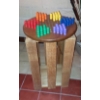 Image 1 : Oak Chinese Checkers Game Table As Shown - Complete - No Missing Pieces