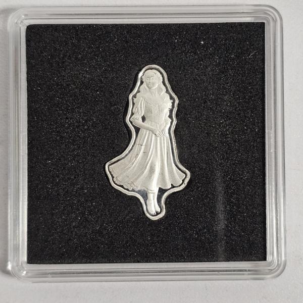 Pan Silver Company Wendy Darling 5 Grams .999 Fine Silver Figural Art Bar