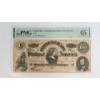 Image 1 : PMG 1864 $100 T-65 Confederate States Of America Note 45 Choice Extremely Fine 