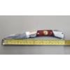 Image 9 : Brand New "Marine Corps" Frost Cutlery Folding Pocket Knife With 4.5" Barracuda Wood Handle 3” Blade