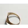 Image 4 : 10K Yellow Gold Small Signet Ring Size 4 TW: 1.0g