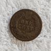 Image 3 : Five Vintage US Indian Head Cents in Cardboard Holders from 1860 to 1906 AFV $.05