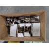 Image 3 : 19'' Toolbox With Tools, New Tape, Torch & Box Of New Doorknobs 