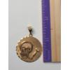 Image 5 : 14K Yellow Gold Engraved Organizational Award Pendant - Weight: 10.2g