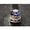 Image 2 : Stunning Sterling Silver Ring Assortment Ft. Nice Blue, Purple & Clear Stones - Total Weight: 9.8 G
