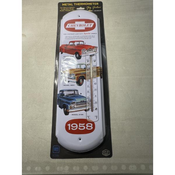 17" Chevrolet Metal Thermometer - New In The Package 