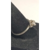 Image 4 : 14K White Gold Diamond Solitaire Engagment Ring W/ Matching 14kWedding Band - Sizes 8 - Weight: 3.4g