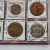 Image 8 : Large Red Binder with Two Pages of Assorted Tokens, Medals, Commemoratives - See Photos! 