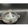Image 4 : Silver-plated casserole dish with lid & Scroll Handles - F.B Rogers Silver Co. - 2.2 lbs (1.0 kg)