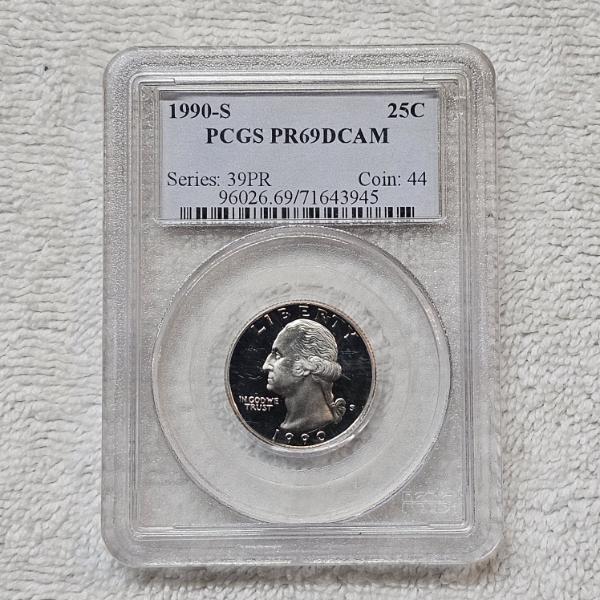 1990-S PCGS PR69DCAM Washington Quarter