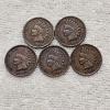 Image 1 : $.05 in Vintage United States Indian Head Cents