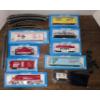 Image 1 : (8) HO Scale Train Cars incl 4 Campbell's, plus Transformer, Track: 11 Curved, 1 Switch, 2 Straight 