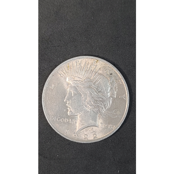 1922-P 90% Silver Peace Dollar 