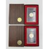 Image 2 : Lot of (2) United States Eisenhower Silver Proof Dollars