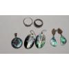 Image 1 : Collection Of Sterling Silver Jewelry With Abalone Inlay - Total Weight: 26.6g