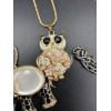Image 3 : Costume Jewelry Lot - 4 Necklaces - 1 Pin - Animal Necklaces - Floral Pin