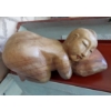 Image 2 : Japanese Figural Wood Carvings In Original Oriental Design Carrying Storage Case - See Pics