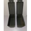 Image 6 : Lot of (2) Military Style Vintage Metal Ammo Transport Can Storage Box 