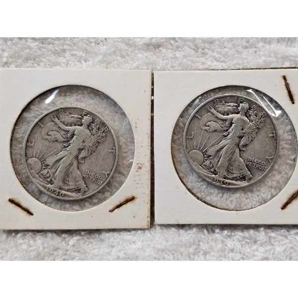 90% Silver United States Half-Dollar Assortment (Walking Liberty) - AFV: $1.00