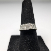Image 2 : Gorgeous 14K White Gold 3-Stone Ring - Size 5.5 - Total Weight: 3.5g