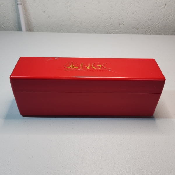 Red NGC Coin Slab Storage Container 