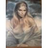 Image 2 : Excellent Condition Vintage 23''x29'' Framed & Signed Remarkable "Girl Of Valdarno" Lithograph 