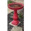 Image 2 : Louisville Home Pickup - Yard Decor 26" Painted 2 Pc Concrete Bird Bath  In Good Condition - See Pic