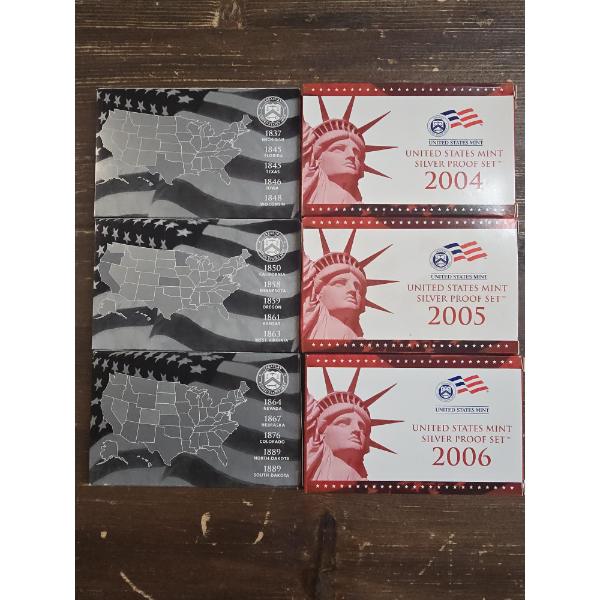 2004-2006  United States Proof Sets and State Quarter Proof Sets