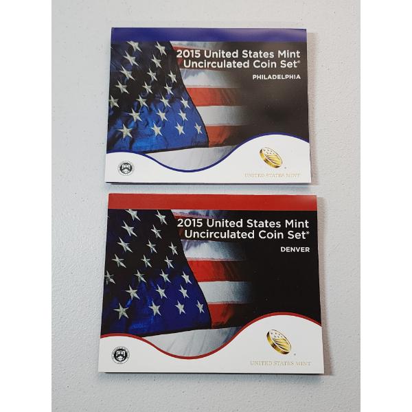2015 United States Mint Uncirculated Coin Set P&D