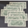 Image 3 : U.S. RARE CURRENCY - 8 PCS - SEQUENTIAL NUMBERS 1976 UNCIRCULATED $2.00 FEDERAL RESERVE NOTES - GEMS