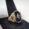 Image 3 : Incredible 10K Yellow Gold Perry 1969 Class Ring - Size 10 - Total Weight: 9.2g
