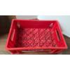 Image 2 : Coca-Cola Coke Red Plastic Crate 18 x 12.5 x 4" Flat Bottom
