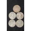 Image 1 : (1) 1883 Indian Head Cent & (4) 1943 Lincoln Steel Wheat Cents - Face Value: $0.05
