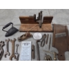 Image 2 : Vintage Collectables Including Wrenches, Clothes Iron, Veggie Slicing Board & More