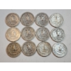 Image 4 : Assorted Years Silver Washington Quarters Face Value $3.00
